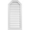 Ekena Millwork Octagonal Top Surface Mount PVC Gable Vent w/ 2"W x 2"P Brickmould Sill Frame, 16"W x 34"H GVPOT16X3403SF - alternate 1